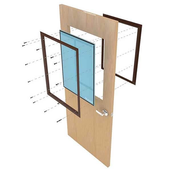Trudoor commercial-wood-door-with-glass-lite-kit