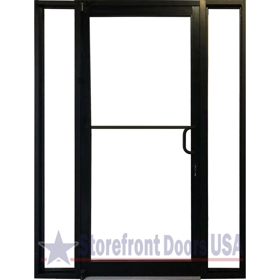 Storefront Doors USA commercial-right-hand-rh-storefront-door-with-12-sidelites