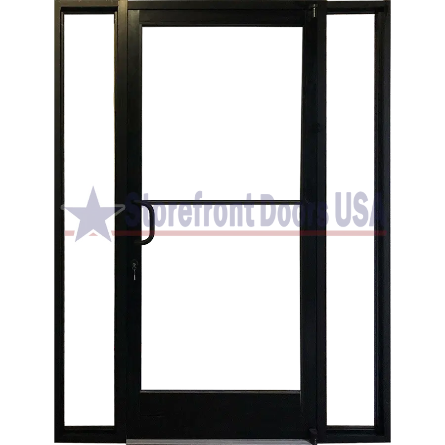 Storefront Doors USA commercial-left-hand-lh-storefront-door-with-12-sidelites-10-ada-bottom-rail