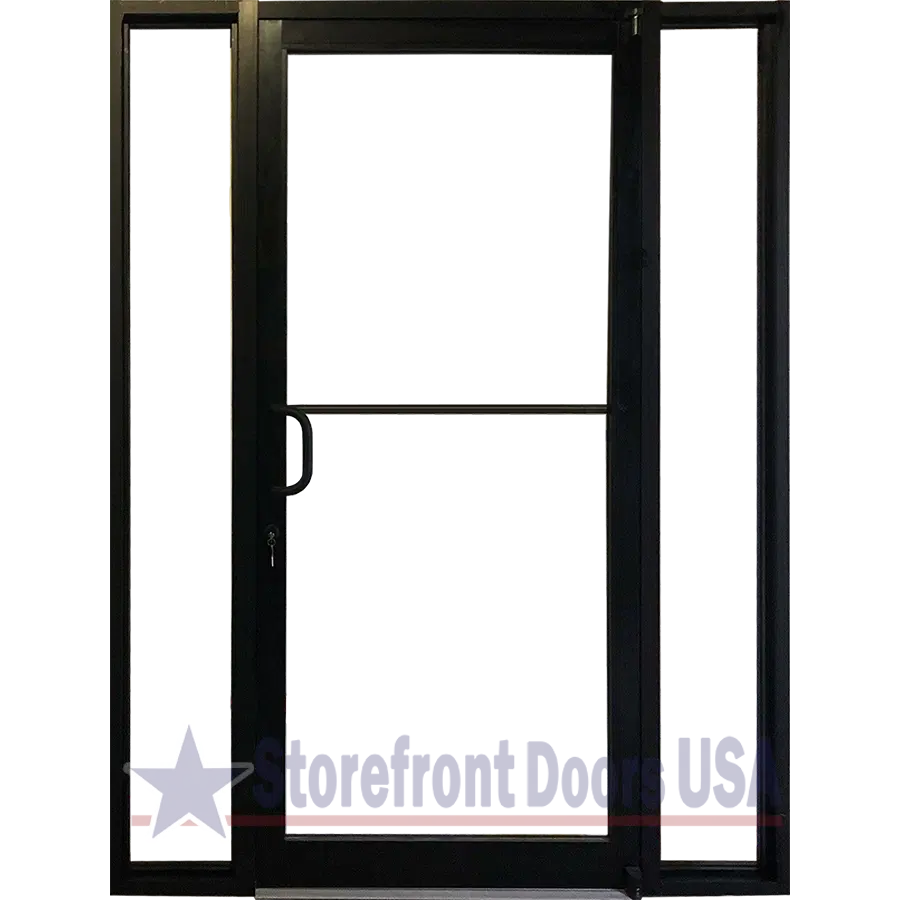 Storefront Doors USA commercial-left-hand-lh-storefront-door-with-12-sidelites