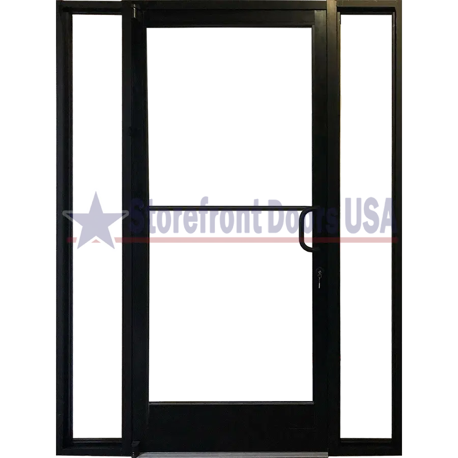 Storefront Doors USA commercial-right-hand-rh-storefront-door-with-12-sidelites-10-ada-bottom-rail