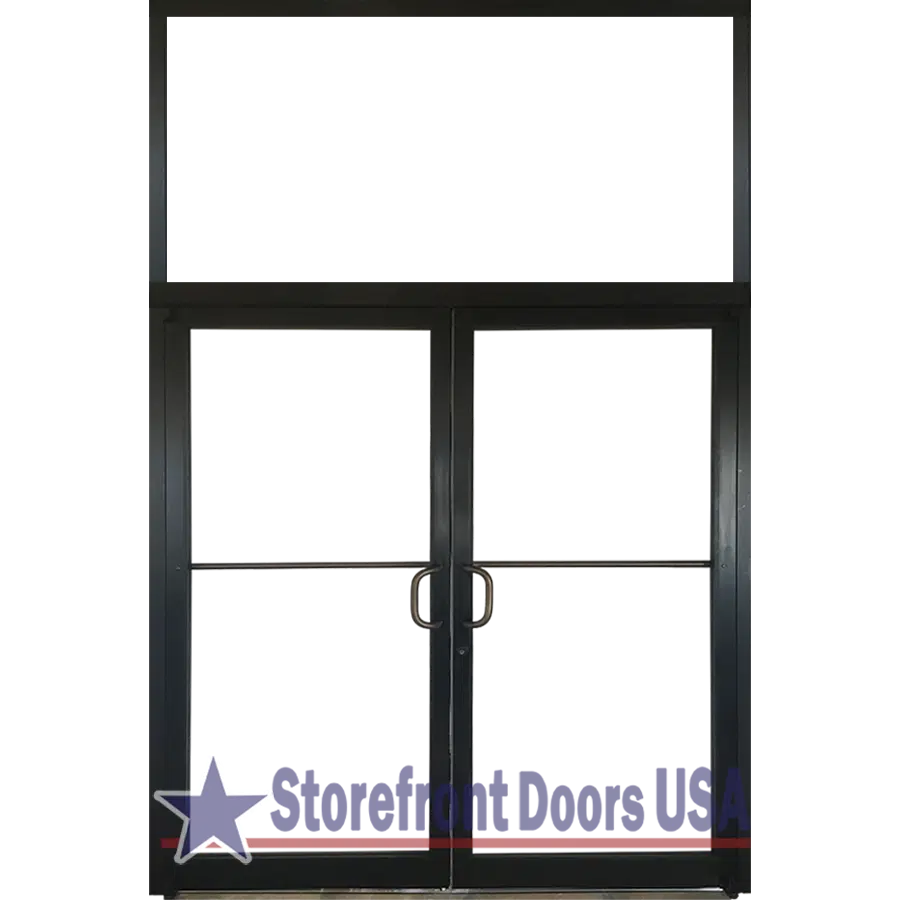 Storefront Doors USA commercial-double-storefront-door-with-transom-60″-x-70″-72-x-84