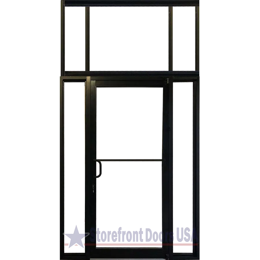 Storefront Doors USA commercial-left-hand-lh-storefront-door-with-12-sidelites-and-transom