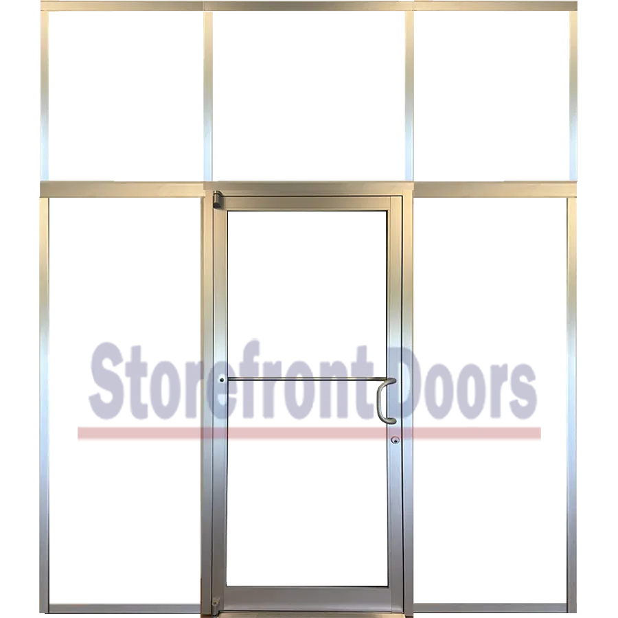 Storefront Doors USA commercial-right-hand-rh-storefront-door-with-28-sidelites-and-transom
